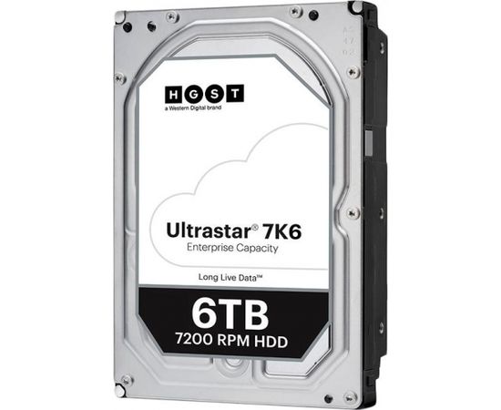 Hgst Western Digital Ultrastar DC HDD Server 7K6 (3.5’’, 6TB, 256MB, 7200 RPM, SATA 6Gb/s, 512E SE), SKU: 0B36039