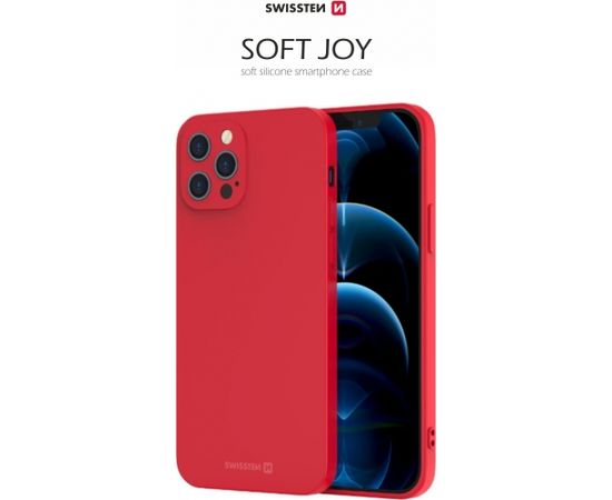 Swissten Силиконовый чехол Soft Joy для Samsung Galaxy A21s Красный