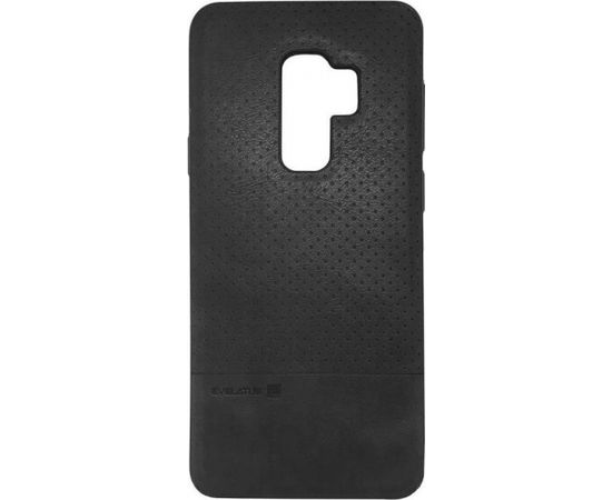 Evelatus Samsung S9 Plus TPU case 1 with metal plate (possible to use with magnet car holder) Black