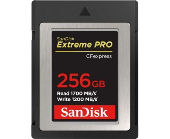 SanDisk Extreme PRO CFexpress™ Card Type B, 256GB, 1700MB/s Read, 1200MB/s Write