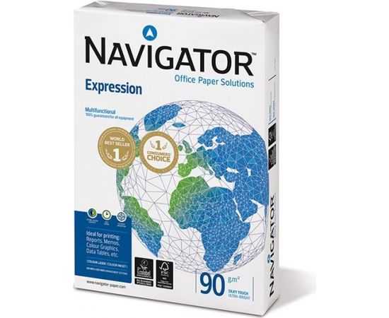 Papīrs NAVIGATOR EXPRESION  A4 90g/m2, 500 loksnes/iepakojumā