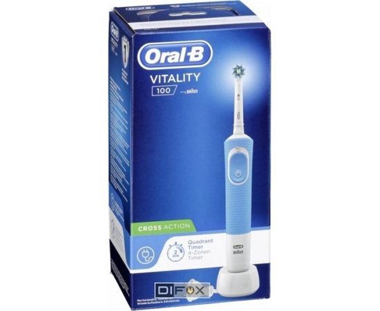 Braun Oral-B Vitality 100   blue CrossAction   Hangable Box