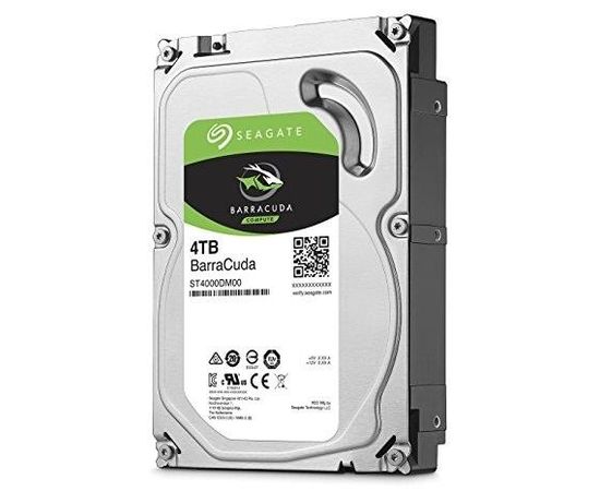 HDD | SEAGATE | Barracuda | 4TB | SATA 3.0 | 256 MB | 5400 rpm | Discs/Heads 2/4 | 3,5" | ST4000DM004