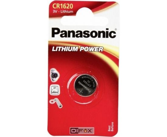 1 Panasonic CR 1620 Lithium Power