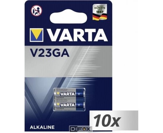 10x2 Varta electronic V 23 GA Car Alarm 12V