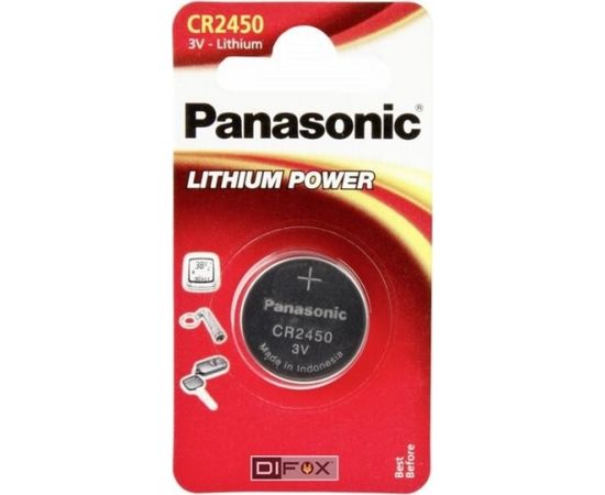 1 Panasonic CR 2450 Lithium Power