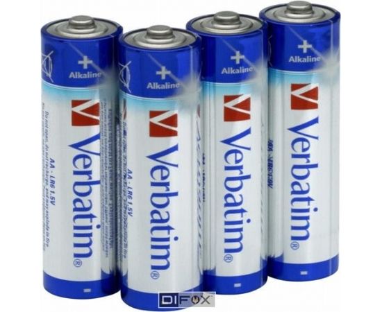 20x4 Verbatim Alkaline battery Mignon AA LR6      49921