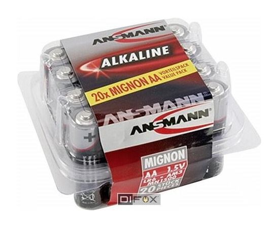 1x20 Ansmann Alkaline Mignon AA LR 6 red-line Box