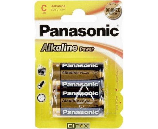 1x2 Panasonic Alkaline Power Baby C LR 14