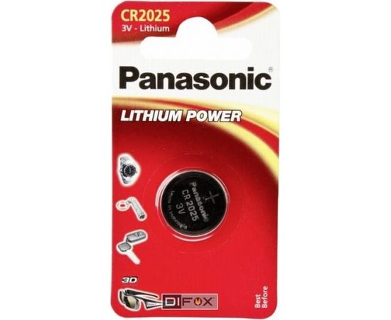 1 Panasonic CR 2025 Lithium Power