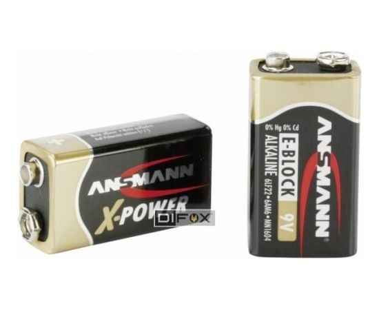 1 Ansmann Alkaline 9V block X-Power