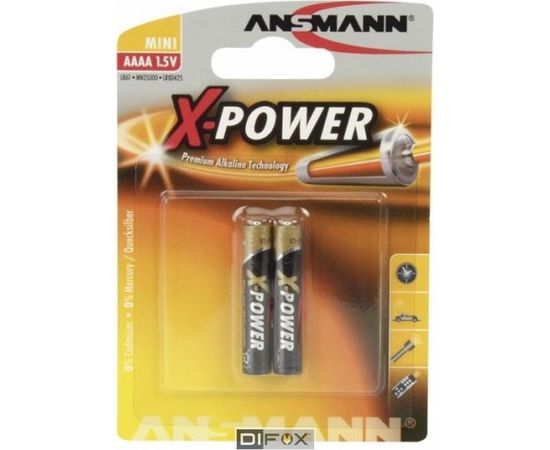1x2 Ansmann Alkaline AAAA X-Power        1510-0005