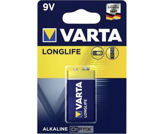 50x1 Varta Longlife Extra 9V block 6 LR 61      PU master box