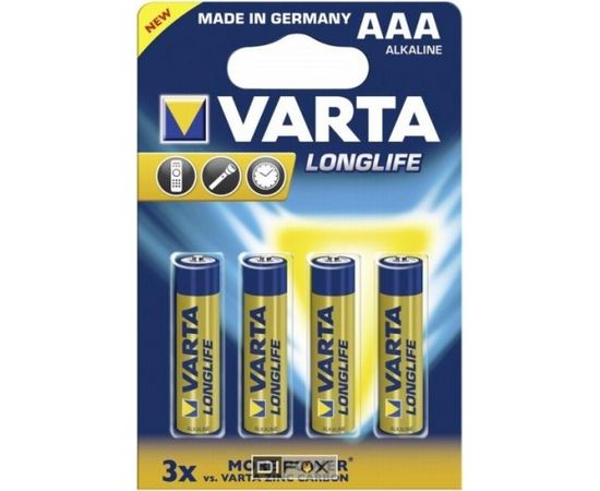 10x4 Varta Longlife Extra Micro AAA LR 03   PU inner box