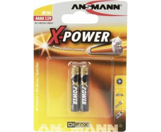 10x2 Ansmann Alkaline AAAA X-Power        1510-0005
