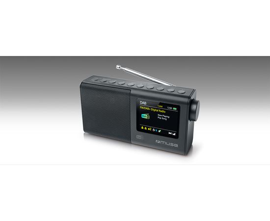 Muse Portable Radio M-117 DB Portable, Black, FM, DAB/DAB+