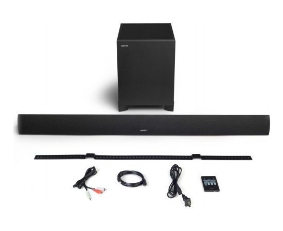 Edifier Soundbar paired with subwoofer CineSound B7 Speaker type 2.1, 3.5mm/Bluetooth, Bluetooth version 4.0, Black, 145 W