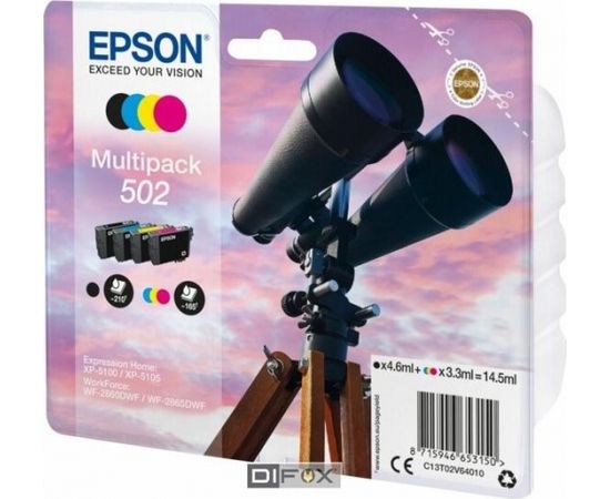 Epson Multipack T 502 BK/C/M/Y T 02V6