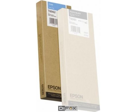 Epson ink cartridge cyan T 606  220 ml     T 6062