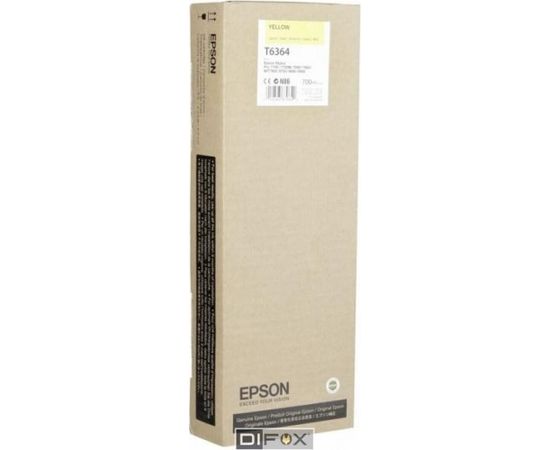 Epson ink cartridge yellow T 636 700 ml      T 6364