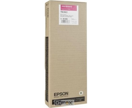 Epson ink cartridge vivid magenta T 636 700 ml      T 6363