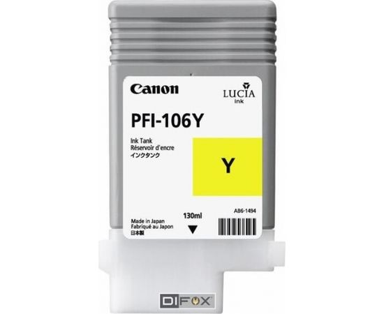 Canon PFI-106 Y ink yellow