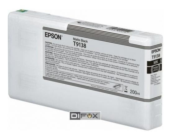 Epson ink cartridge matte black T 913 200 ml      T 9138