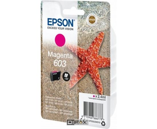 Epson ink cartridge magenta 603       T 03U3