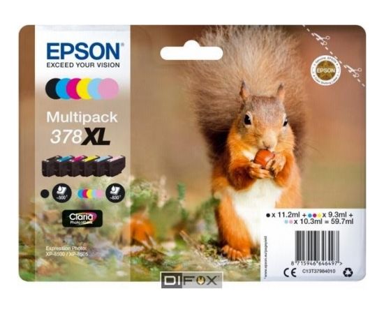 Epson Multipack Claria Photo HD T 378 XL (6 colors)       T 3798