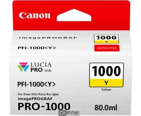 Canon PFI-1000 Y yellow