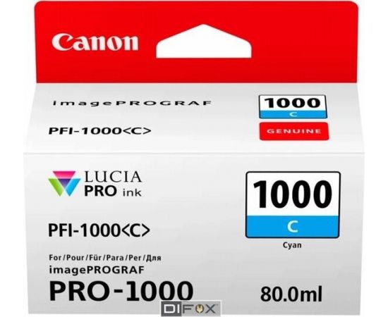 Canon PFI-1000 C cyan