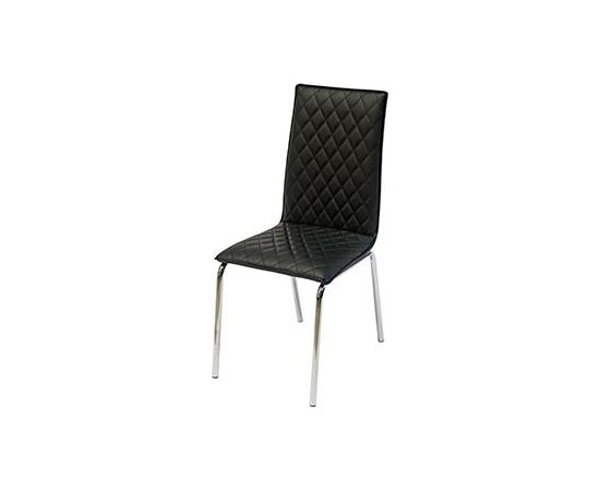 Krēsls Krēsls 44x54xH92cm hroma/melna