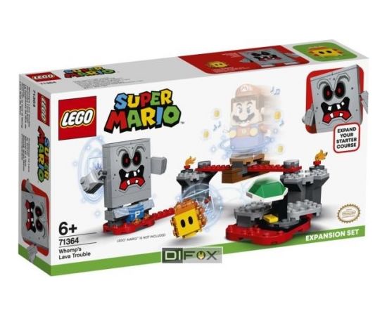 LEGO Super Mario 71364  Whomp's Lava Trouble Expansion Set