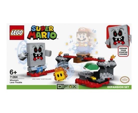 LEGO Super Mario 71364  Whomp's Lava Trouble Expansion Set