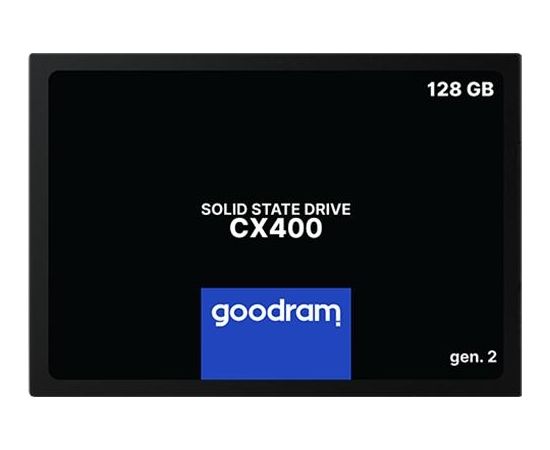 GOODRAM CX400 128GB SSD, 2.5” 7mm, SATA 6 Gb/s, Read/Write: 550 / 460 MB/s, gen. 2