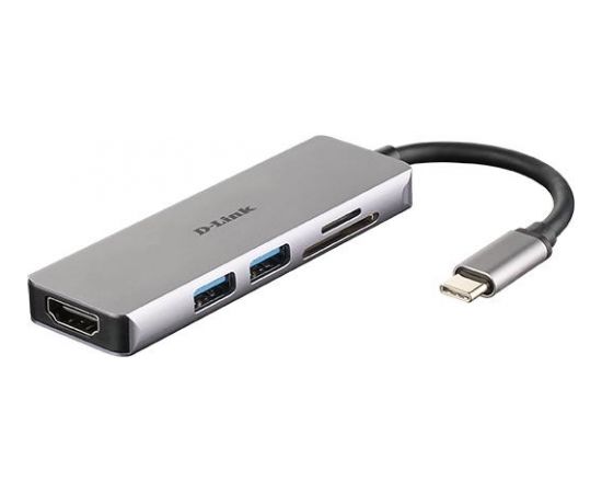 D-LINK USB-C 5-port USB 3.0 hub HDMI