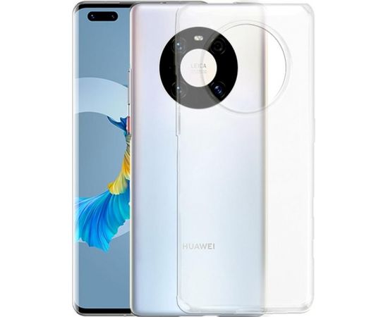 Fusion Ultra Back Case 1 mm izturīgs silikona aizsargapvalks Huawei Mate 40 Pro caurspīdīgs