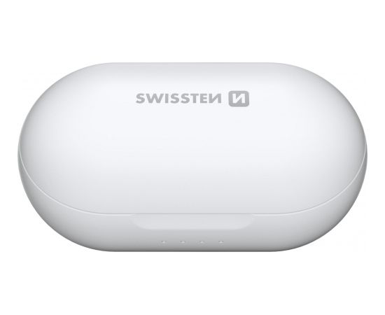 Swissten Stone Buds Bluetooth 5.0 Stereo Austiņas ar Mikrofonu Baltas