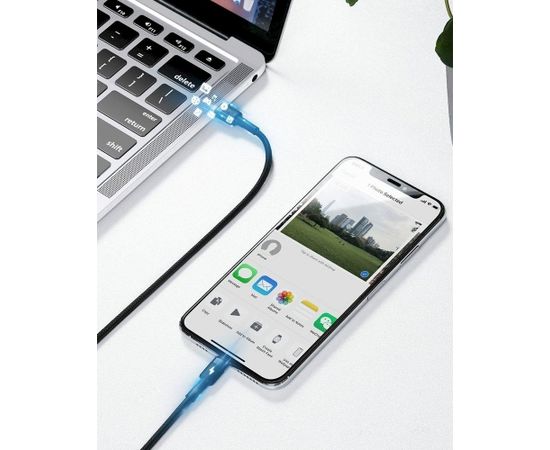 Baseus Cafule CATLKLF-91 USB-C -> Lightning Провод для Зарядки 18W / PD 2.0 / 100 cm Черно - Красный