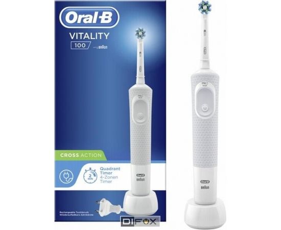 Braun Oral-B Vitality 100  white CrossAction   Hangable Box