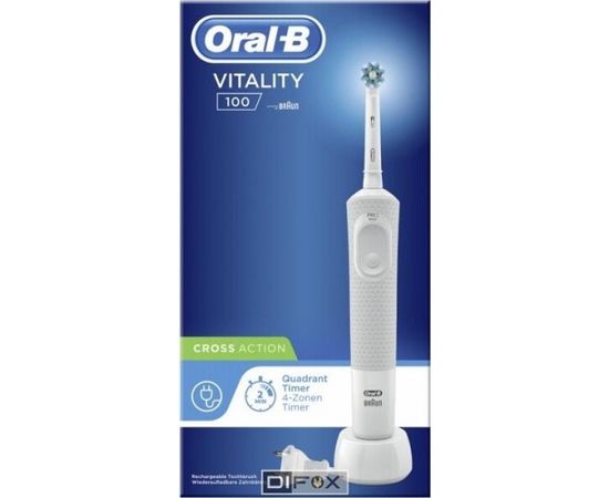 Braun Oral-B Vitality 100  white CrossAction   Hangable Box