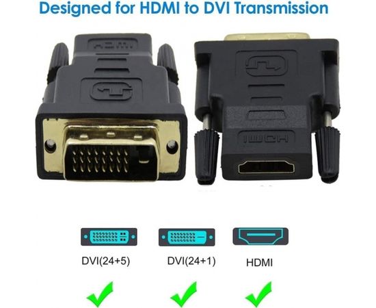 RoGer Universāls Adapteris HDMI > DVI Melns