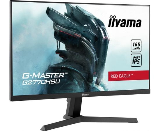 Iiyama Gaming Monitor G-Master G2770HSU-B1 27 ", IPS, 1920x1080 pixels, 16:9, 0.8 ms, 250 cd/m², Black, HDCP, Headphone connector