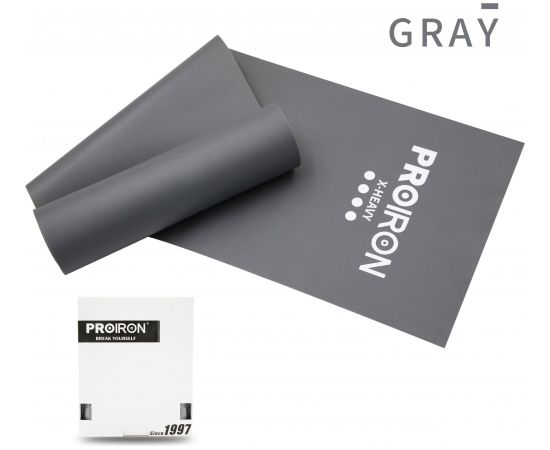 ProIron Resistance Band Set Exercise Band, 200 x 15 x 0.65 cm, X-Heavy (8-17 kg), 1 pc, Grey