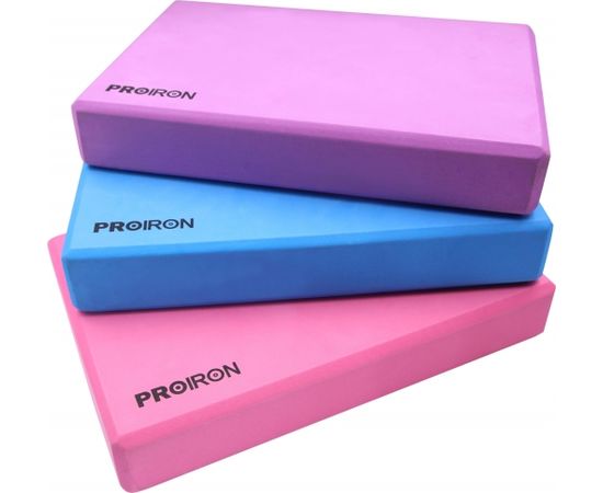 PROIRON Yoga Block Exercise Brick, 305 x 205 x 50 mm, 1 pc, Purple, High-density EVA foam