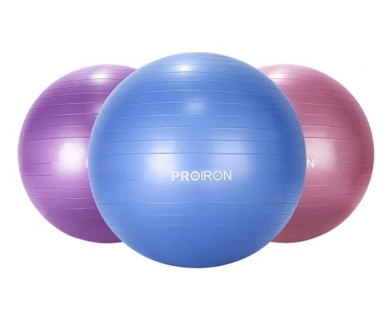 PROIRON Exercise Yoga Ball Balance Ball, Diameter: 75 cm, Thickness: 2 mm, Blue, PVC