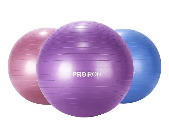 PROIRON Exercise Yoga Ball Balance Ball, Diameter: 65 cm, Thickness: 2 mm, Purple, PVC