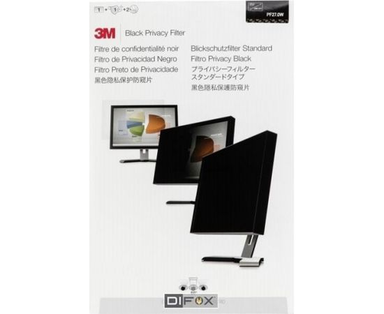 3M PF270W Privacy Filter Black for 68,6cm (27,0 ) 16:10