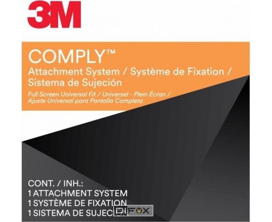 3M COMPLY fastening system universal full screen COMPLYFS Privātuma filtri monitoriem un viedierīcēm
