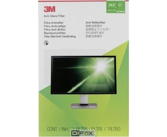 3M AG240W1B Anti-Glare Filter f LCD Widescreen 24  16:10